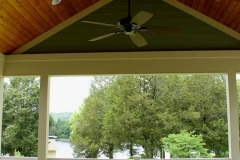 Glass deck ceiling